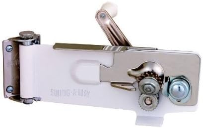 Swing-A-Way White Steel Manual Can Opener
