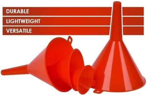 DEDC Oil Funnels, Gas Funnels, Plastic Funnel Set for Car, Automotive