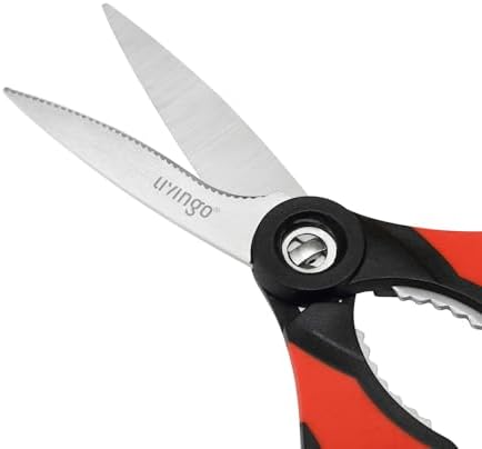 LIVINGO 8.5 Inch Kitchen Shears, Serrated Blade