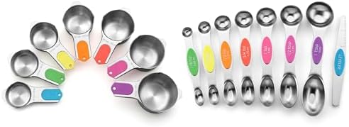 Spring Chef Stainless Steel Magnetic Measuring Cups, Set of 7 & Heavy