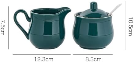 Ceramic Sugar Bowl Cream Pitcher Set Sugar and Cream Container Sturdy