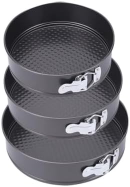 Springform Non Stick Cake Baking Pan Set Carbon Steel Detachable