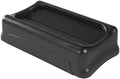Rubbermaid Slim Jim Swing Lid, Black Plastic