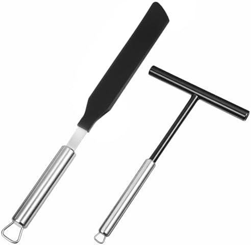 2Pcs Crepe Pan Maker Batter Spreader Spatula, Crepe Spreader and