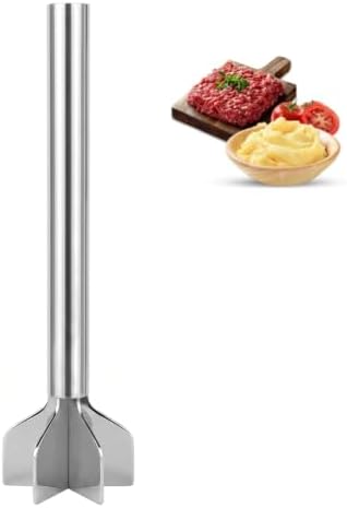 Meat Masher Stainless Steel, Heavy Duty Ground Beef Masher