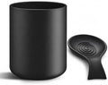Ceramic Spoon Rest for Stove Top, Black Spoon Holder for Kitchen