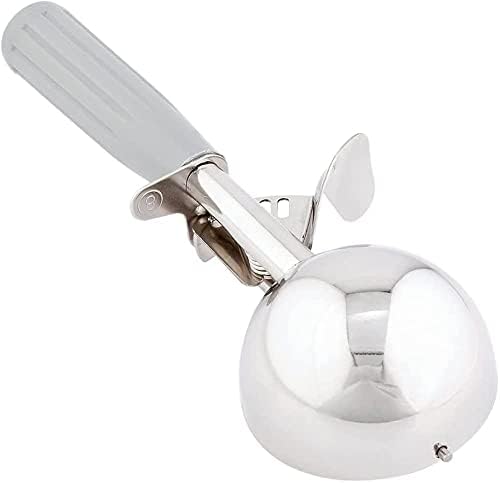 4 Oz Portion Scoop Ice Cream Disher with Trigger Release, Stainless