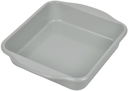 8 x 8 Inch Square Brownie Cake Pan, Non-Stick Aluminum Naturally Slick