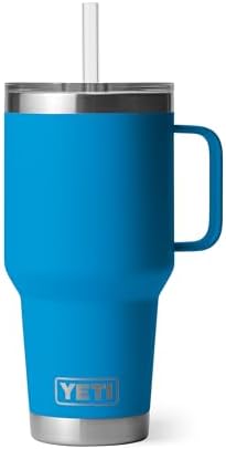 YETI Rambler 35 oz Straw Mug, Big Wave Blue