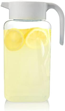 Arrow Home Products 1 Gallon Plastic Pitcher with Lid - Clear Plastic