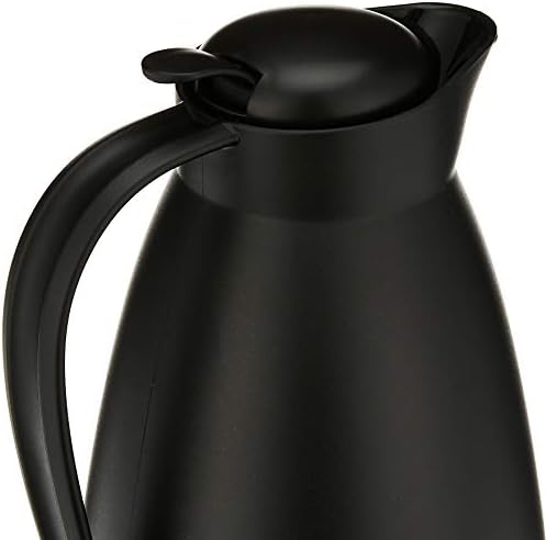 Alfi Glass Vacuum Frosted Plastic Carafe, 1 L, Black (AG2800BK2)
