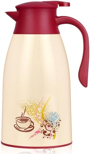 Thermal Coffee Carafe 40.5 Oz, Hot/Cold 12H Leak-Proof Spout for