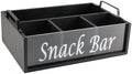 Snack Organizer for Countertop, 4 Compartments Snack Containers with