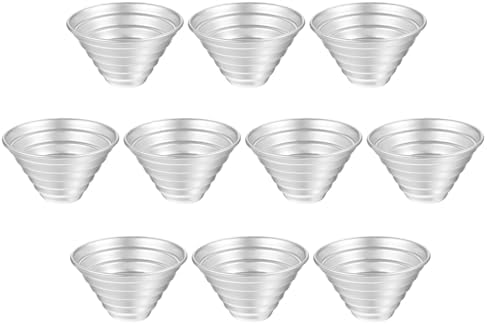 uxcell 10Pcs Metal Cake Pan Set, Aluminum Alloy Princess Doll Cake