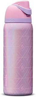 Owala Wicked FreeSip Stainless Steel Water Bottle 32 oz Glinda (Pink)