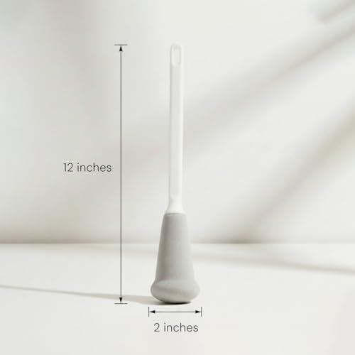 Long Handle Sponge Bottle Brush, 12” Long Wand, 2-Pack, Foam Sponge on