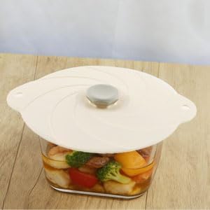 2 Pack 6Inch Silicone Bowl Lids with Handle