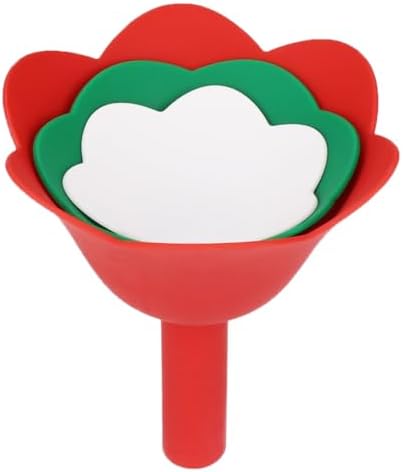 Silicone Flower Funnel Set of 3 – Collapsible Flexible Kitchen Funnels
