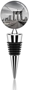 Brooklyn Bridge Wine Stopper Vacuum Alloy Wine Bottle Stopper Reusable
