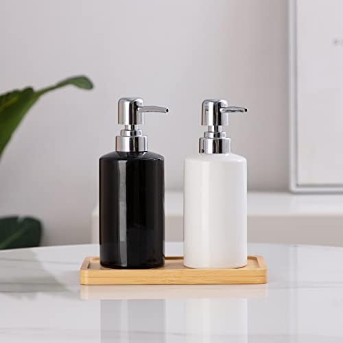 FE Ceramic Hand Soap Dispenser, 10 Oz, White