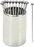 Lexenic Cocktail Picks Set with Holder, 304 Stainless Steel Martini