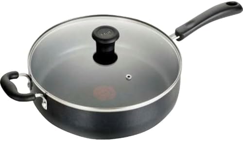 T-Fal Specialty Nonstick Saute Pan with Glass Lid 5 Quart, Oven