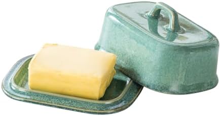 Ceramic Butter Dish with Lid, Covered Butter Keeper, Butter Tray