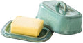 Ceramic Butter Dish with Lid, Covered Butter Keeper, Butter Tray