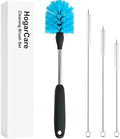 Bottle Brush with Stainless Steel Handle, Straw Cleaner Brushes