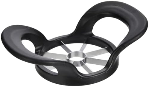 8-Wedge Stainless Steel Apple Slicer and Corer, Black