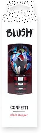 Blush Assorted Glass Globe Bottle Stoppers, Multicolor