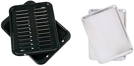 GE Appliances Broiler Pan and Rack Set + Nordic Ware Natural Aluminum