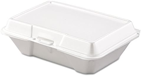 Dart 205HT1 Carryout Food Container, Foam, 1-Comp, 9 3/10 x 6 2/5 x 2