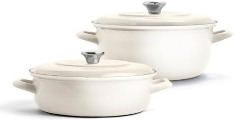 Merten & Storck 3.7QT & 5.5QT Dutch Ovens with Lids, 4 Piece Cookware