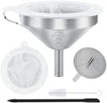 WMKGG 304 Stainless Steel Funnel,Funnels for Kitchen Use Filling