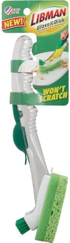 Libman 1132 Glass and Dish Wand with Scrub Brush
