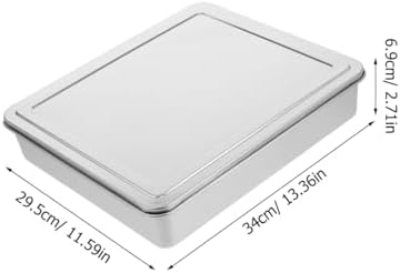 VOSAREA Covered Cake Pan Nonstick Tiramisu Pan with Lid Stainless