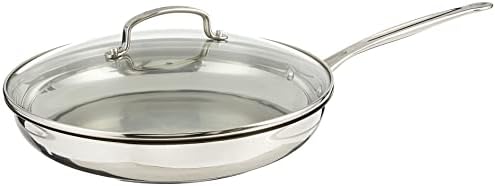 Cuisinart 12 Inch Skillet with Glass Cover, Chef's Classic Collection