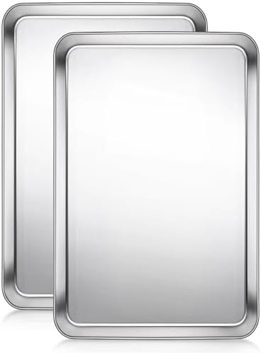 Terlulu Baking Sheet, Cookie Sheet, Stainless Steel Baking Pan, 2