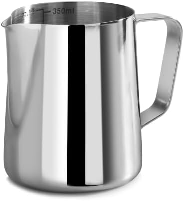 New Star Foodservice 28805 Stainless Steel Frothing Pitcher, 12 oz