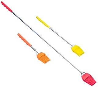 Assorted Color Telescopic Silicone Basting Brush Set (3 PC.)