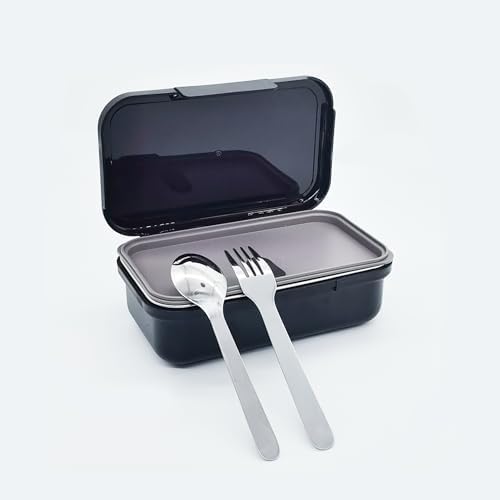 Stainless Steel Small Bento Box with Utensils