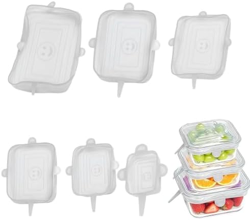 Reusable Silicone Bowl Covers, Square