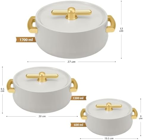 Casserole Inner Steel |BPA Free|Advanced P.U. Insulation|Keeps Food