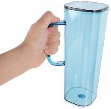 Ml Acrylic Water Pitcher with Lid, Spill-control Spout for Drinks