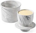Eichzer Ceramic Butter Crock with Bell-shaped Lid, Marble