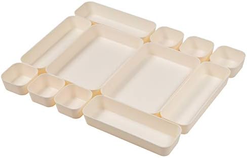 Color Plastic Desk Drawer Organizers For Makeup Bathroom Office