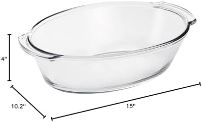 Anchor Hocking Oven Basics 4-Quart Oval Roaster Baking Dish