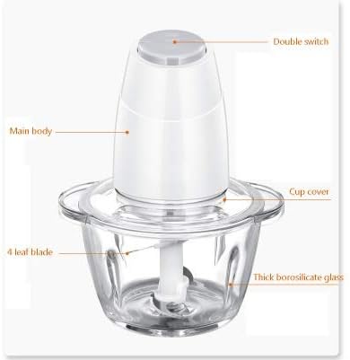 Generic Household Automatic Electric Chopper, 1.2L Capacity, 250W