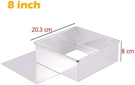 Anodized Aluminum Square Cheesecake Pan Chiffon Cake Mold Baking Mould